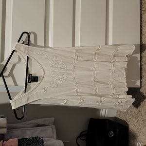 Wet Seal White Boho Large Tank Top